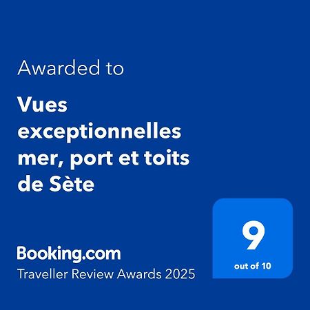 Vues Exceptionnelles Mer, Port Et Toits De Sete Sète Exterior foto