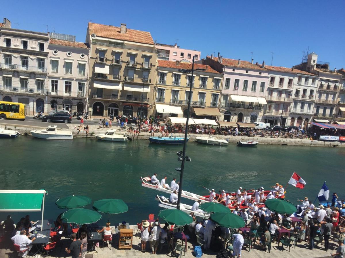 Vues Exceptionnelles Mer, Port Et Toits De Sete Sète Exterior foto