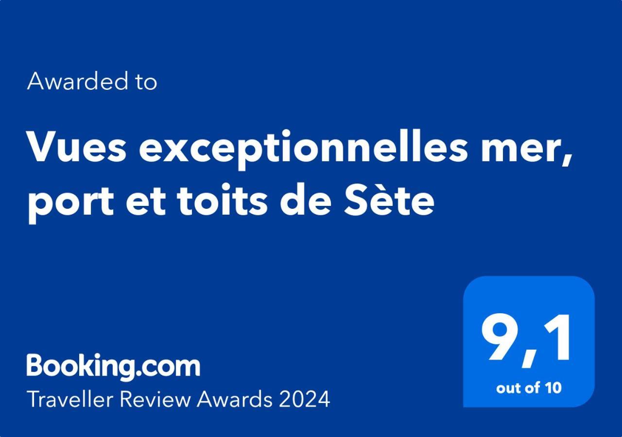 Vues Exceptionnelles Mer, Port Et Toits De Sete Sète Exterior foto