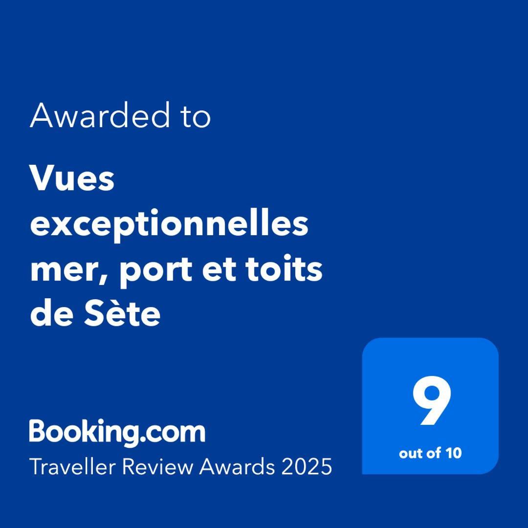 Vues Exceptionnelles Mer, Port Et Toits De Sete Sète Exterior foto